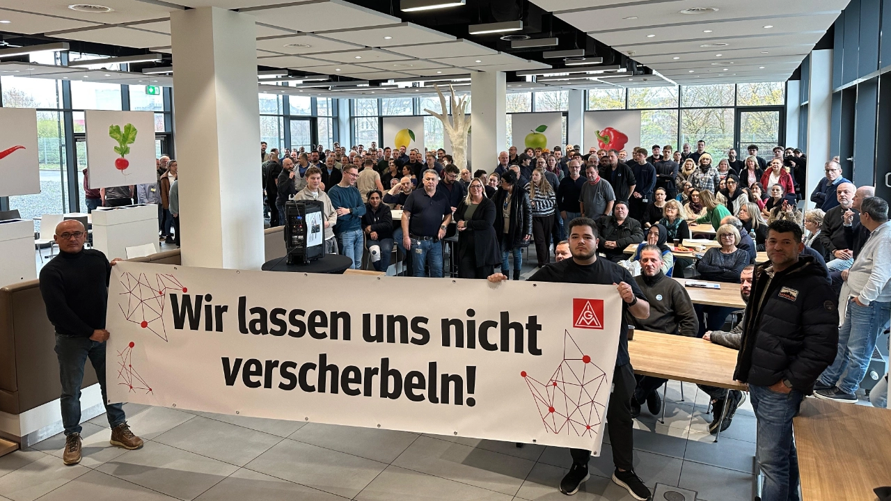 PRESSEMITTEILUNG - Rheinmetall-Beschäftigte in Neuss setzen Zeichen: „Wir lassen uns nicht verscherbeln!“