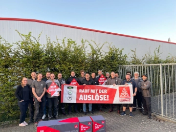 IG Metall-Aktionstag bei Schindler in Neuss und Köln: Beschäftigte fordern faire Auslöse und spürbar