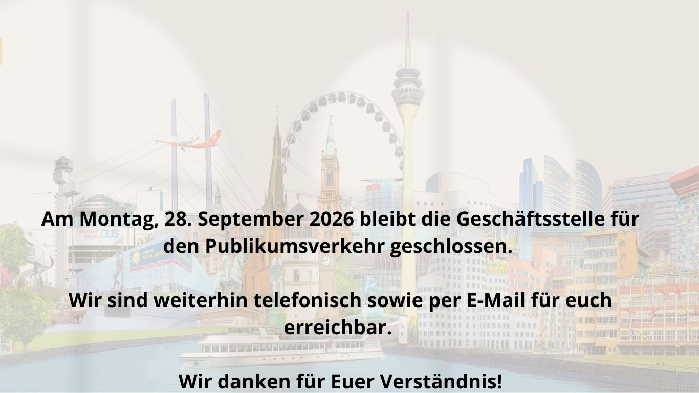 Schließung GS Home Office 28.09.2026