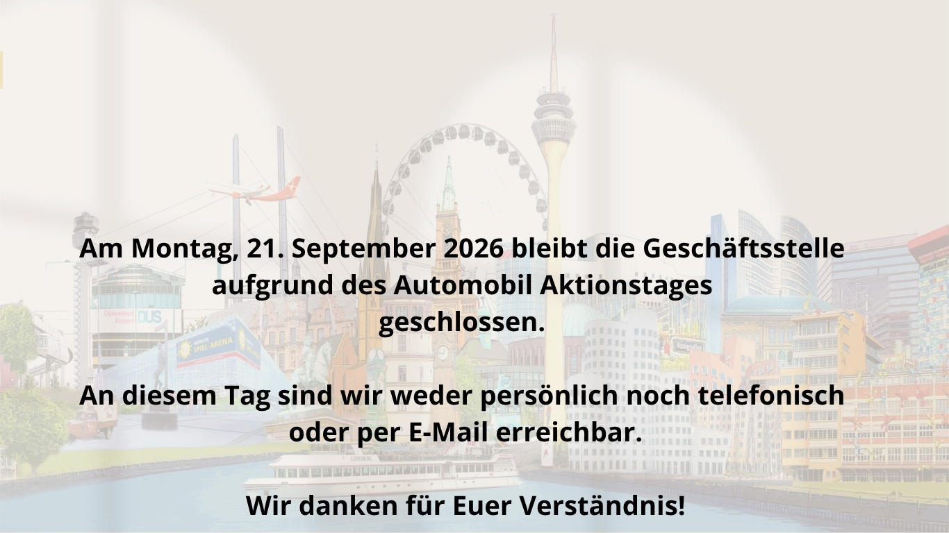 Schließung am 21.09.2026
