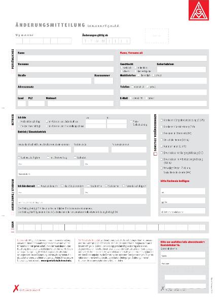 Änderungsmitteilung